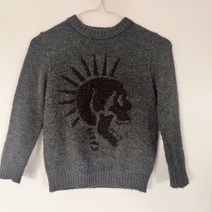 Zara Wool Collection Kids Charcoal skull Knitwear